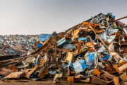 car scraps in a dumpster 2